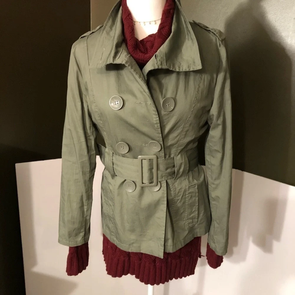 Last Kiss Khaki Green Jacket Size L